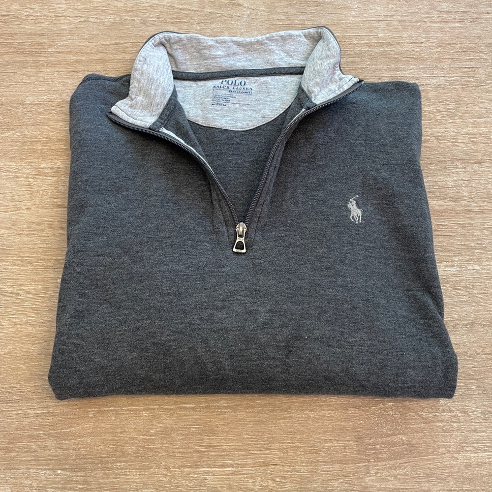 Ralph Lauren long sleeve quarter zip sweater size M